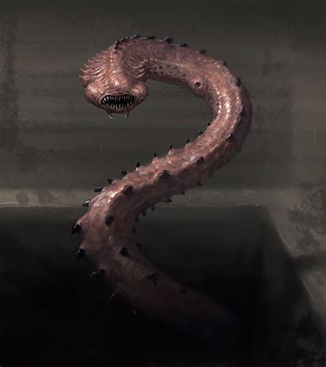 Horror Creature Concept 2 Worm By Cloister On Deviantart Creature