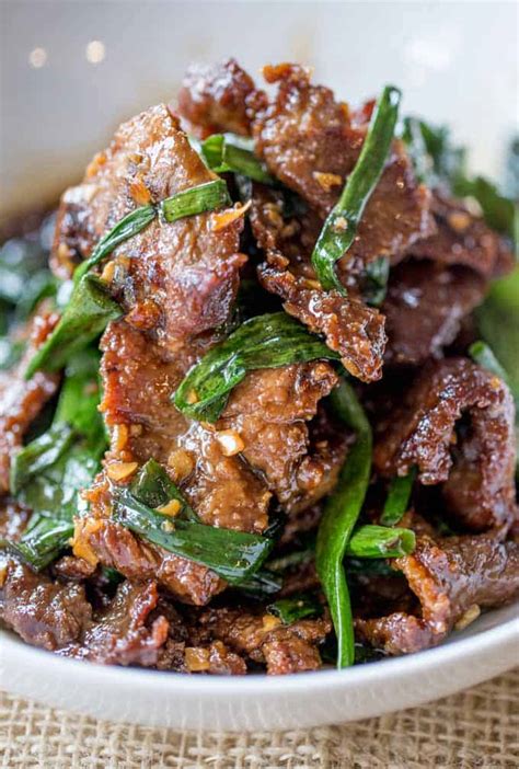 Mongolian beef is a combination of juicy beef steak, seared peppers, onions, and green scallions made with a sweet & savory mongolian beef if you asked me what i like about this mongolian beef recipe, i would have a hard time deciding. Easy Mongolian Beef - Dinner, then Dessert