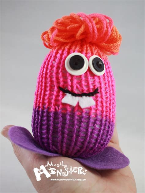 Knitty Kins Knit Monster Toy Silly Monster Friends Etsy