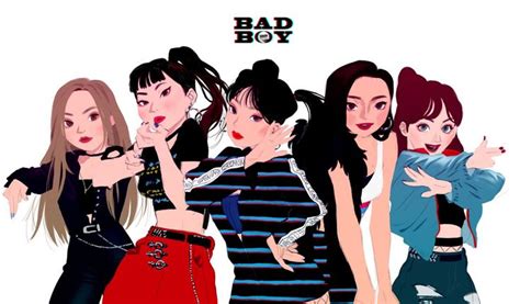 윤재안 On Twitter Red Velvet Fan Art Bad Boys