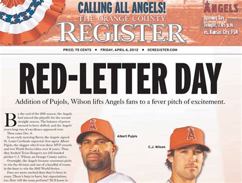 Todays Front Page Orange County Register