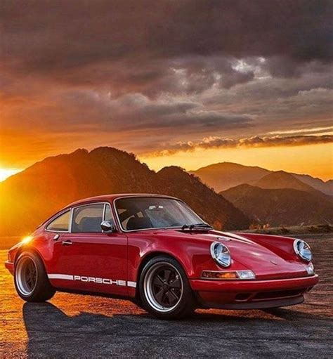 Porsche 911s 1974 Red This Sunset Makes The Day Porsche911turbo