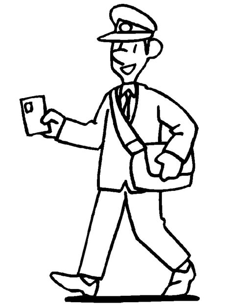 Mailman Clipart Black And White Clipart Best