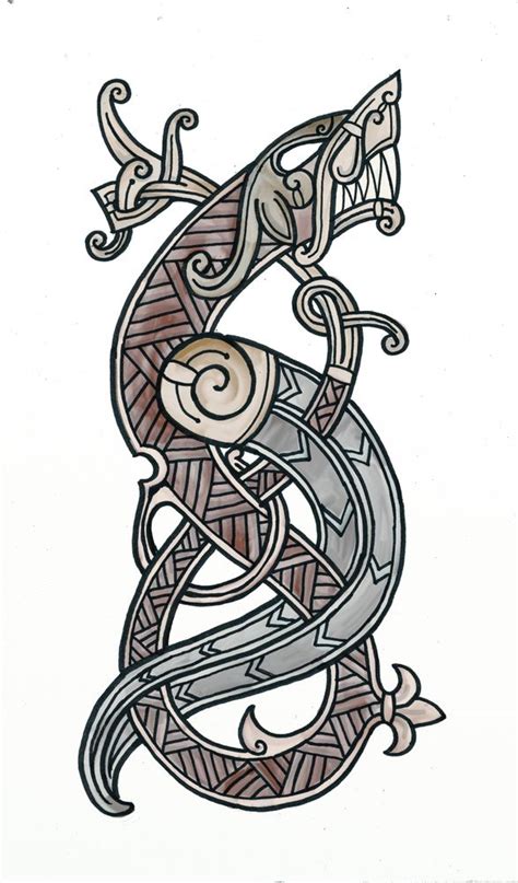Viking Dragon Art Print By Gullinbursti Celtic Dragon Tattoos Viking