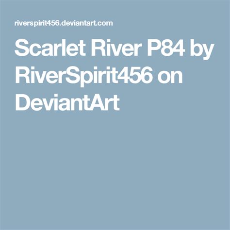 Scarlet River P By Riverspirit On Deviantart Scarlet River