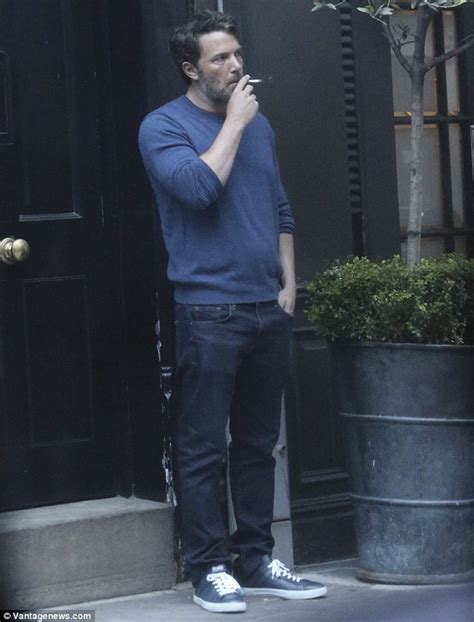 Ben Affleck Puffs On A Cigarette In London Awhile Filming The Justice