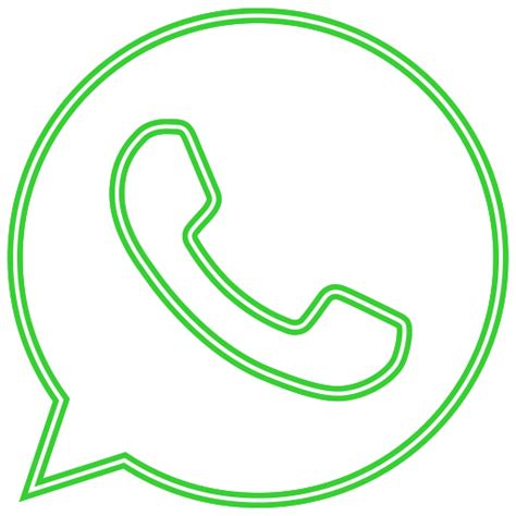 Green Neon Whatsapp Logo Gaimash