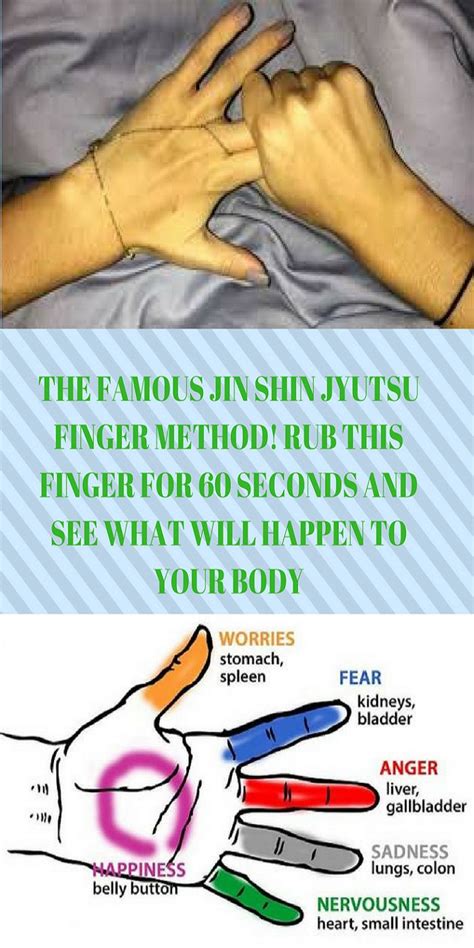 The Famous Jin Shin Jyutsu Finger Method Rub This Finger For 60 Seconds And See What Will