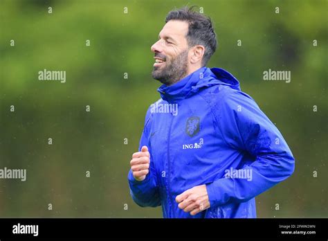 zeist netherlands may 24 assistant coach ruud van nistelrooy during a training session of