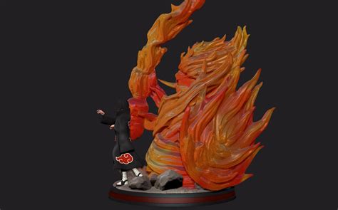 Itachi Uchiha With Susanoo Naruto Shippuden 3d Print Statue 3d Model