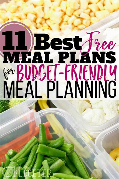 11 Best Free Meal Plans Budget Friendly Meal Planning Busy Budgeter