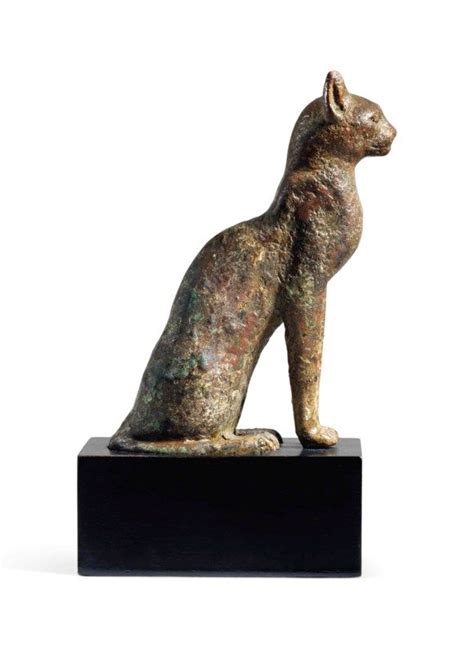 An Egyptian Bronze Cat Late Period Ptolemaic Period Circa 664 30 Bc