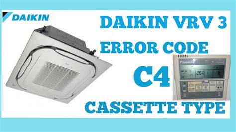 Daikin Vrv Error Code C Cassette Type Ac Error Code Vrv Error C