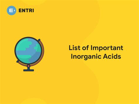 List Of Important Inorganic Acids Entri Blog