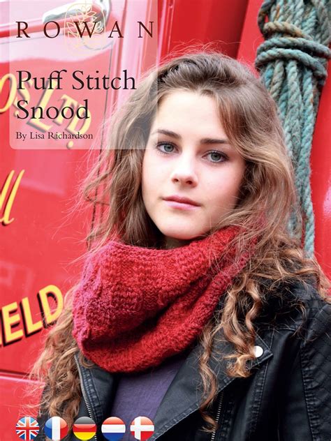 Puff Stitch Snood Pattern Knit Rowan Cowl Knitting