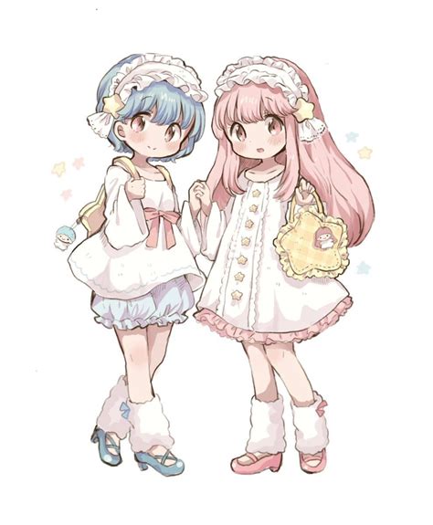 もかたろ🐹 On Twitter Anime Sisters Cute Anime Chibi Friend Anime