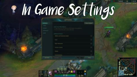 League Of Legends In Game Settings Liên Minh Lol