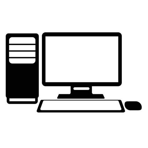 Masaüstü kişisel bilgisayar vektörü Royalty Free Stock SVG Vector and Clip Art