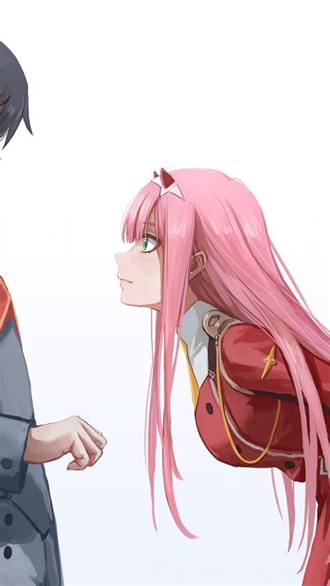 Zero Two X Hiro Darling In The Franxx Pink Hair Darling In The