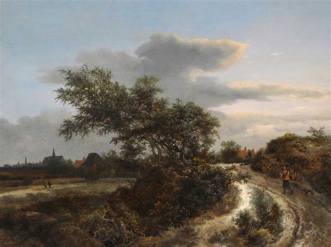 Landscape With A Village In The Distance Jacob Van Ruisdael Wf6084