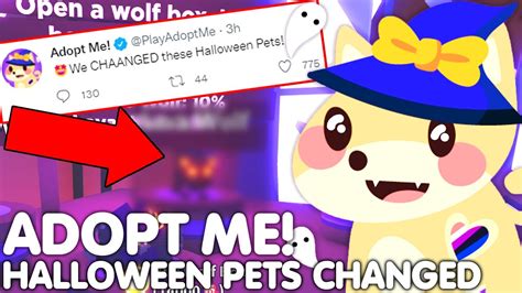 EVERYONES HAPPY BECAUSE ADOPT ME CHANGED THIS HALLOWEEN PET NEW HUGE