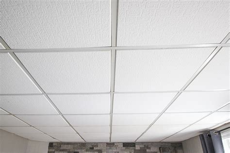 These ceilings are also called drop ceilings. How to Update a Suspended Ceiling | The Creek Line House