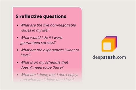 5 Reflective Questions Deepstash