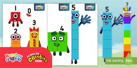 Free 👉 Numberblocks Cut Outs Maths Resources