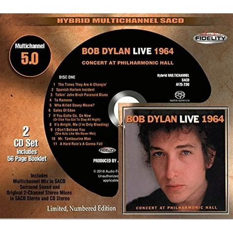 Bob Dylan Bootleg Series 6 Live 1964 Concert Philharmonic Sacd