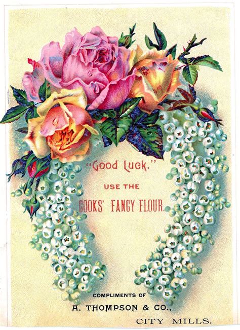 Clip Art Vintage Vintage Cards Vintage Images Pretty Flowers