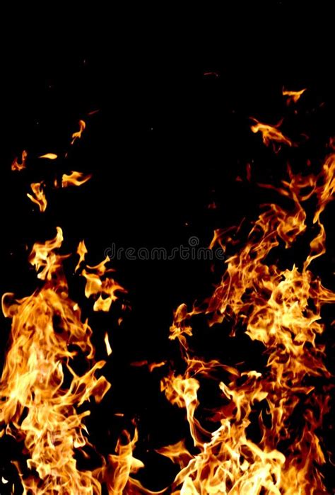 Fire And Sparks In Outdoor At Night Dark Stock Photo Image Of