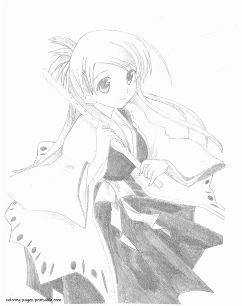 Bleach Coloring Page Orihime Inoue Coloring Pages