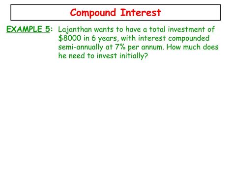 Ppt Lesson 2 Compound Interest Powerpoint Presentation Free