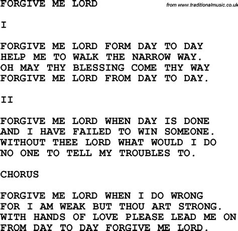 Lord Forgive Me Lyrics Lyricswalls