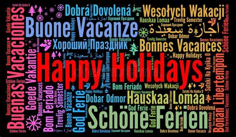 Happy Holidays Different Languages Stock Illustrations 235 Happy