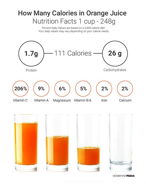 How Many Calories In Orange Juice Howmanypedia
