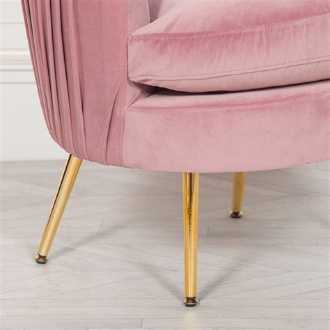 Maybe you would like to learn more about one of these? Claudette Velvet Pink Gold Legs Dressing Table Stool ...
