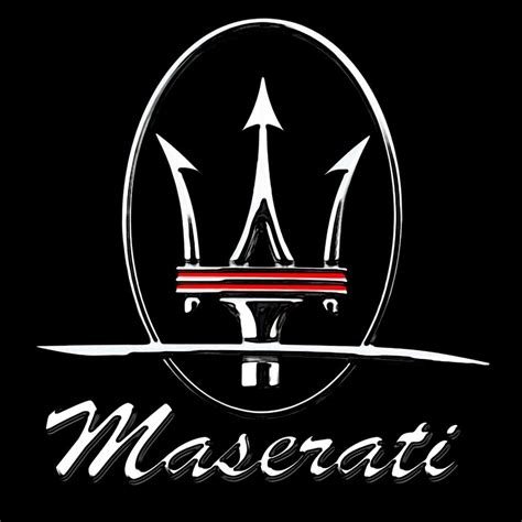 Ferrari's symbol can be traced to the italian fighter ace francesco baracca who painted the black prancing horse onto the fuselage of his plane. Maserati Logo - | logo | Pinterest | Maserati, Car logos and Cars