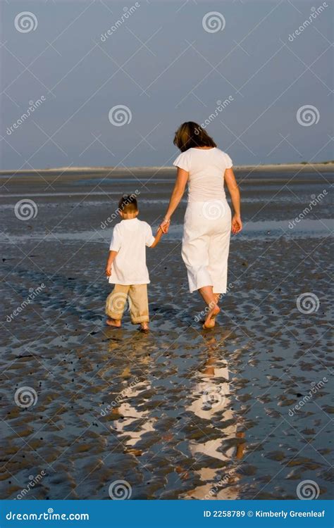 Mother And Son Walking Stock Image Image Of Leisure Child 2258789