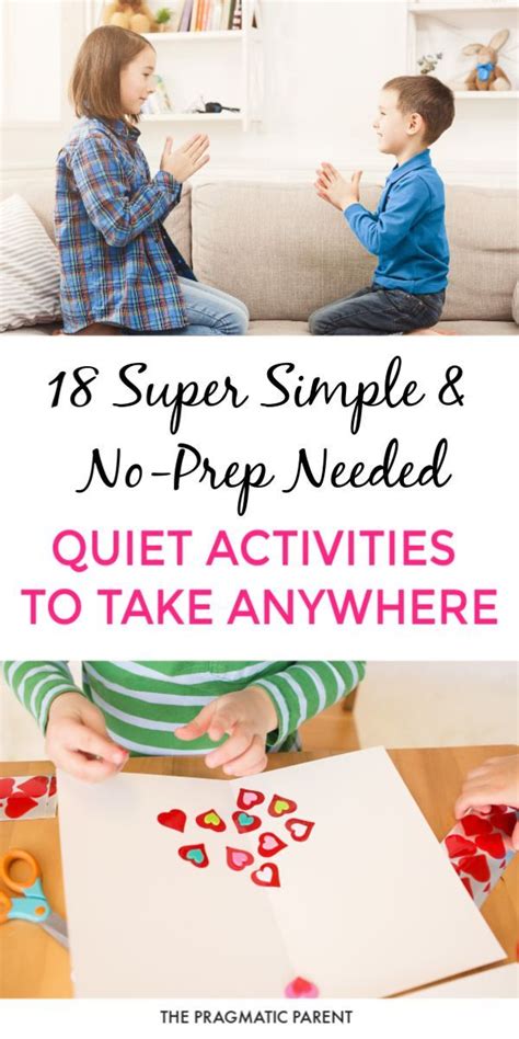 Simple No Prep Quiet Activities You Can Take Anywhere Quiet