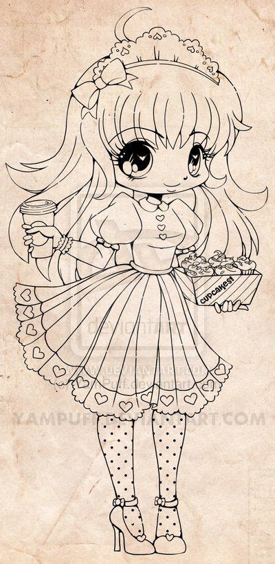 New Honey Chibi Lineart Commission By Yampuff On Deviantart Cool