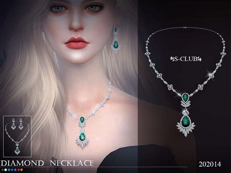 S Club Ts4 Ll Necklace 202014 Sims 4 Sims Sims 4 Dresses