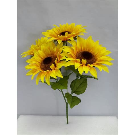 Mainstays Artificial Sunflower Bush Yellow