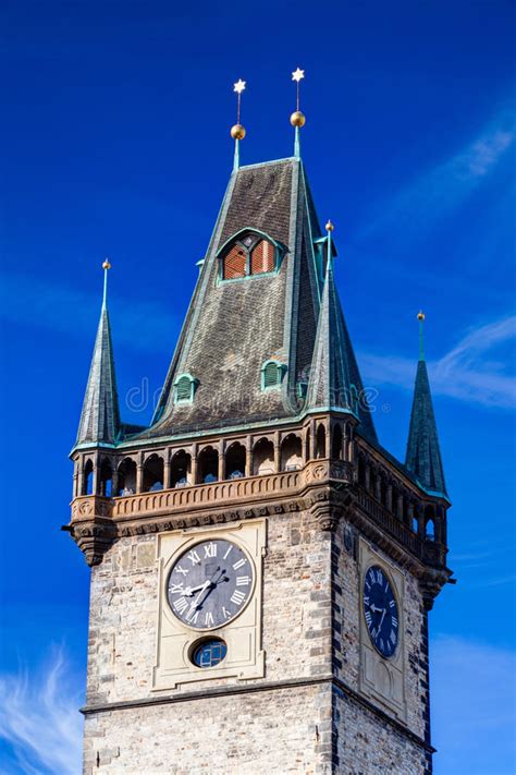 Famous Old Town City Hall In Prague Editorial Stock Image Image Of