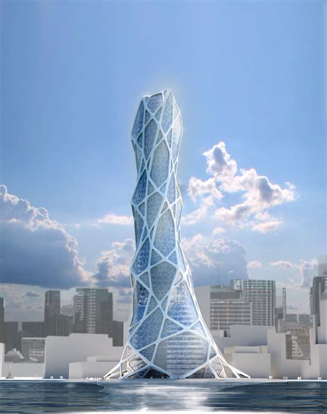 Bionic Tower Skyscraper Architecture Architecture Modern