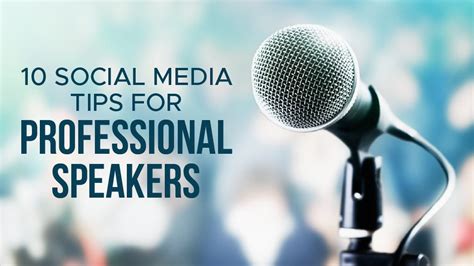 10 Social Media Tips For Professional Speakers Do It Marketing