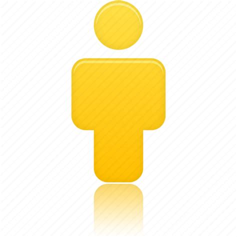 Account People Profile User Yellow Icon