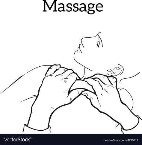 Therapeutic Manual Massage Medical Therapy Vector Image