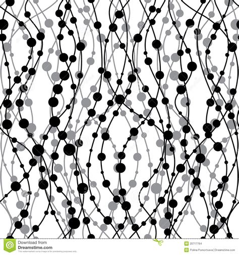 Black and white elegant floral swirl seamless pattern, vector background. Seamless Black-and-white Pattern Stock Vector ...