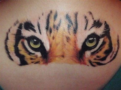 Watercolor Tattoo Tiger Eyes